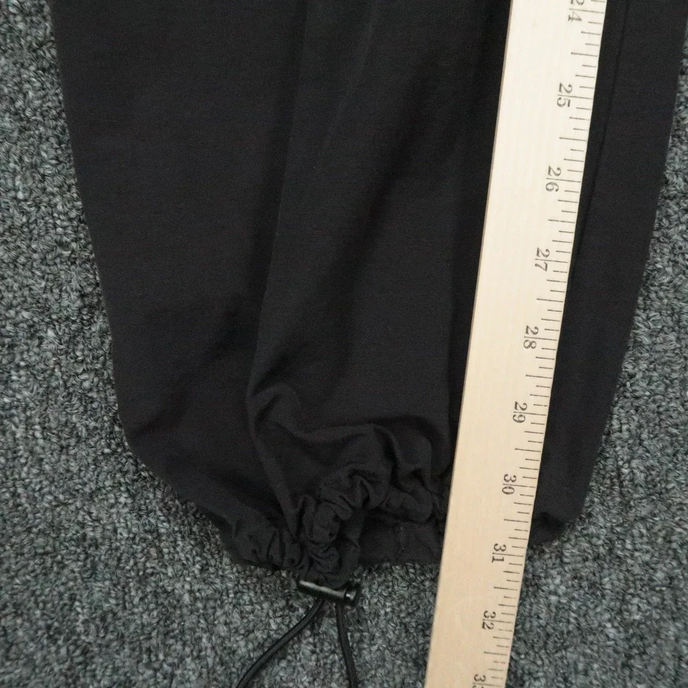 Alo Yoga Pants Womens Medium Black High Waist Zip It Jogger Athletic Cargo Woven